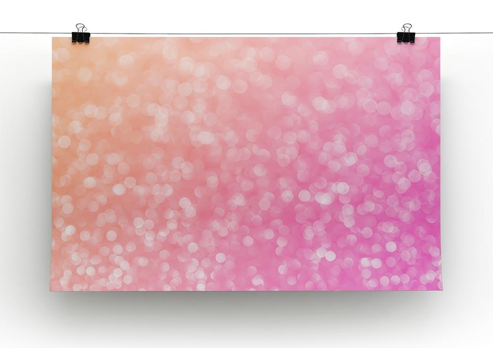 Pink glitter christmas abstract Canvas Print or Poster - Canvas Art Rocks - 2