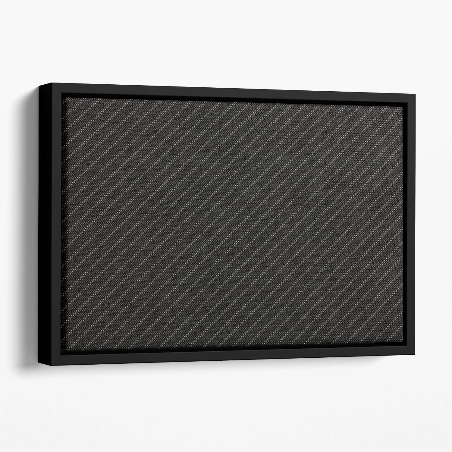Pinstripe suit fabric Floating Framed Canvas