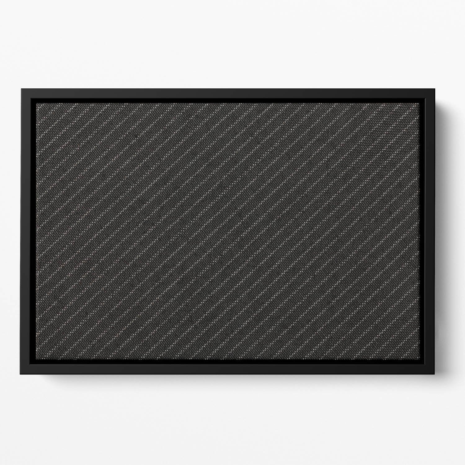Pinstripe suit fabric Floating Framed Canvas