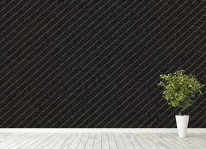 Pinstripe suit fabric Wall Mural Wallpaper - Canvas Art Rocks - 4