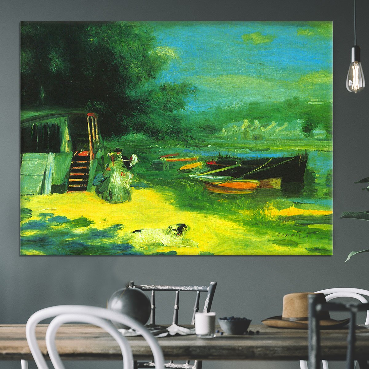Place for Bading by Renoir Canvas Print or Poster