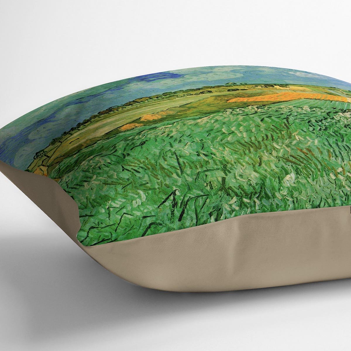 Plain Near Auvers by Van Gogh Throw Pillow