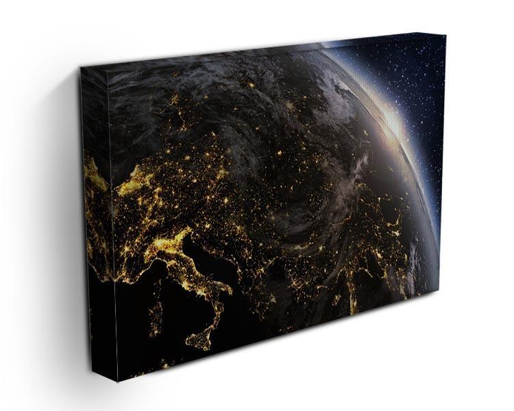 Planet earth Europe zone Canvas Print or Poster - Canvas Art Rocks - 3