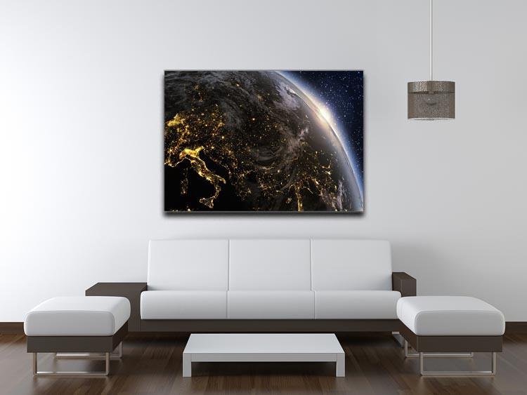 Planet earth Europe zone Canvas Print or Poster - Canvas Art Rocks - 4