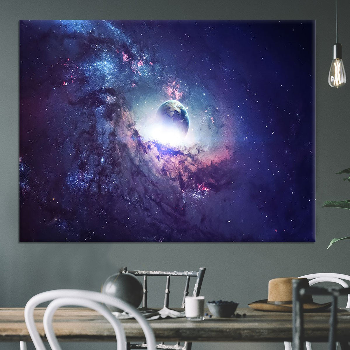 Planets Stars and Galaxies Canvas Print or Poster