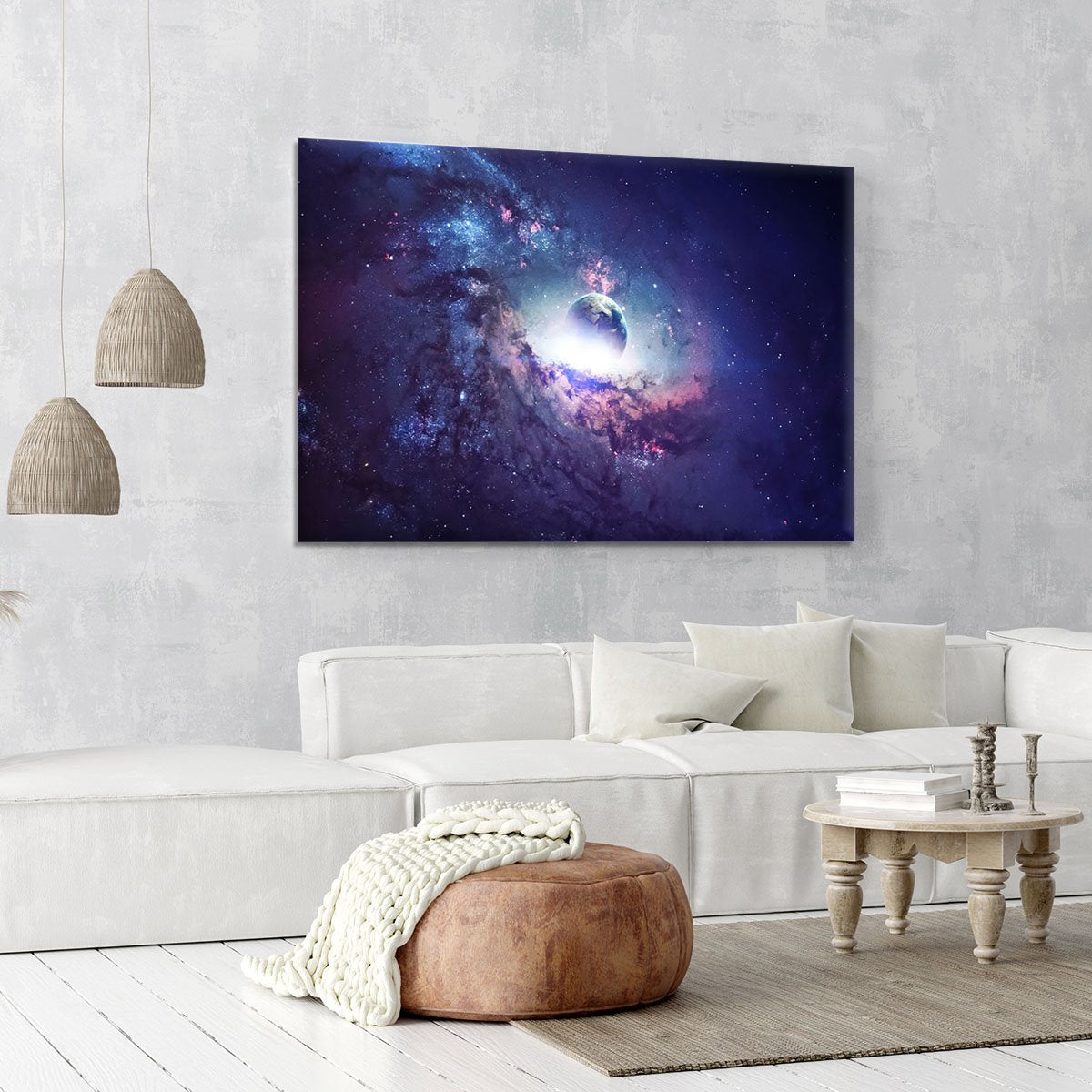 Planets Stars and Galaxies Canvas Print or Poster