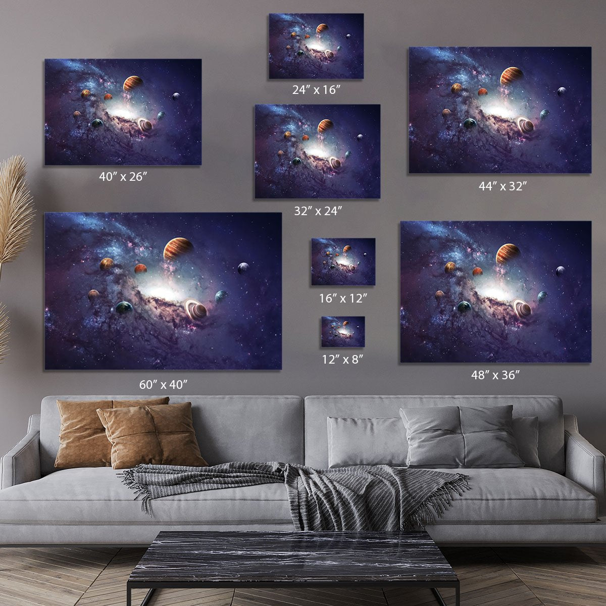 Planets in the solar system Canvas Print or Poster