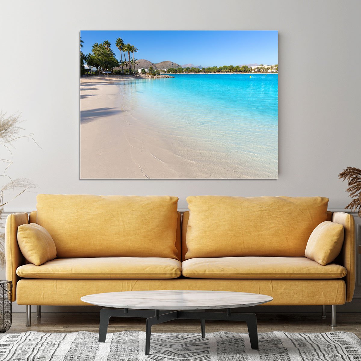 Platja de Alcudia beach Canvas Print or Poster
