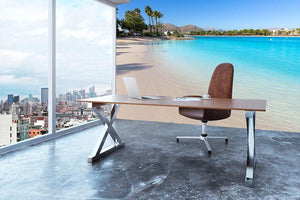 Platja de Alcudia beach Wall Mural Wallpaper - Canvas Art Rocks - 3