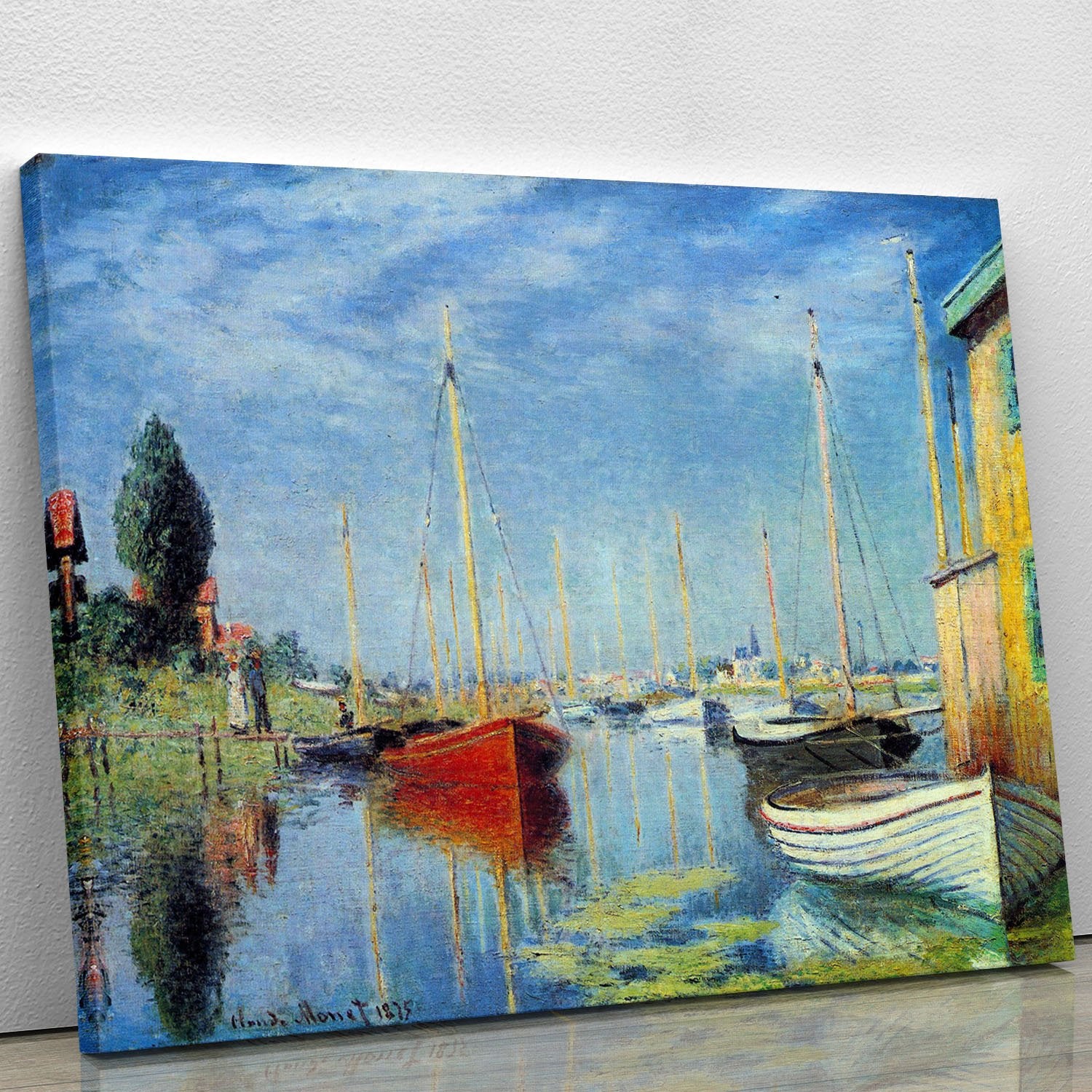 Pleasure Boats at Argenteuil by Monet Canvas Print or Poster