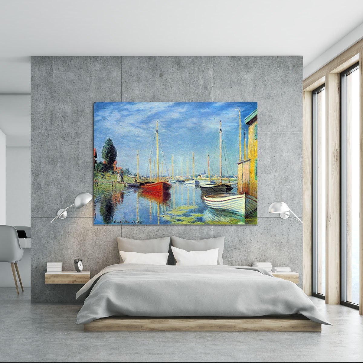 Pleasure Boats at Argenteuil by Monet Canvas Print or Poster