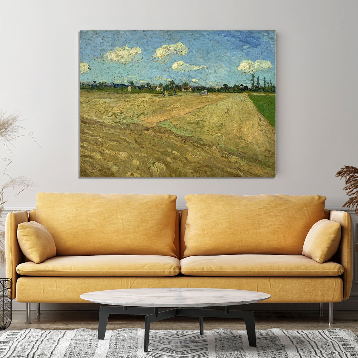 Ploughed fields by Van Gogh Canvas Print or Poster