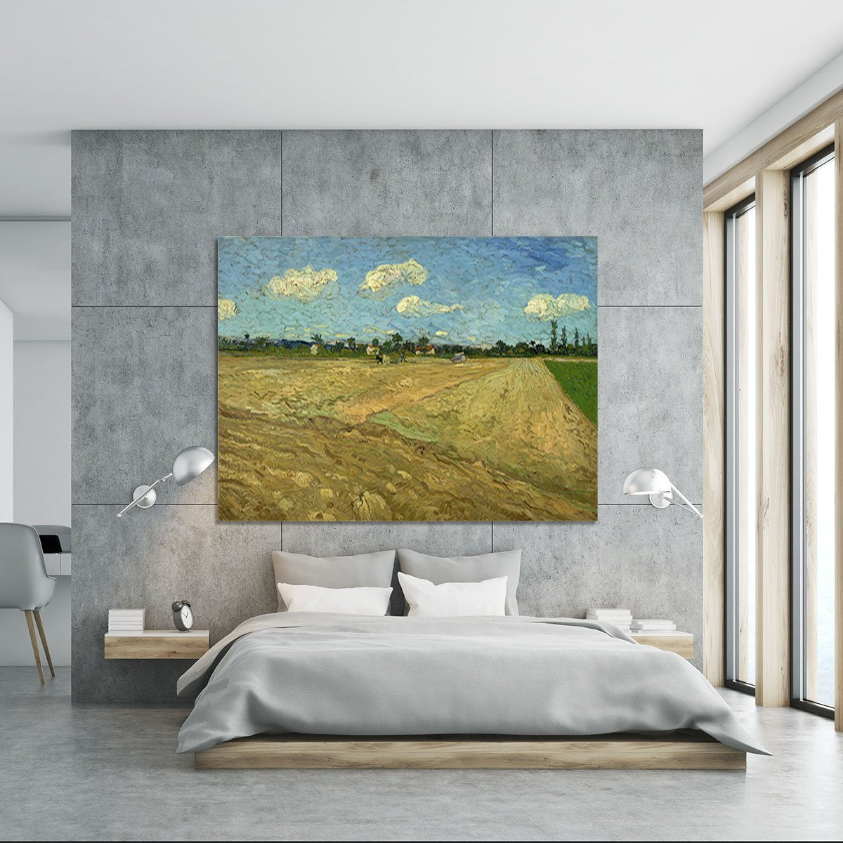 Ploughed fields by Van Gogh Canvas Print or Poster