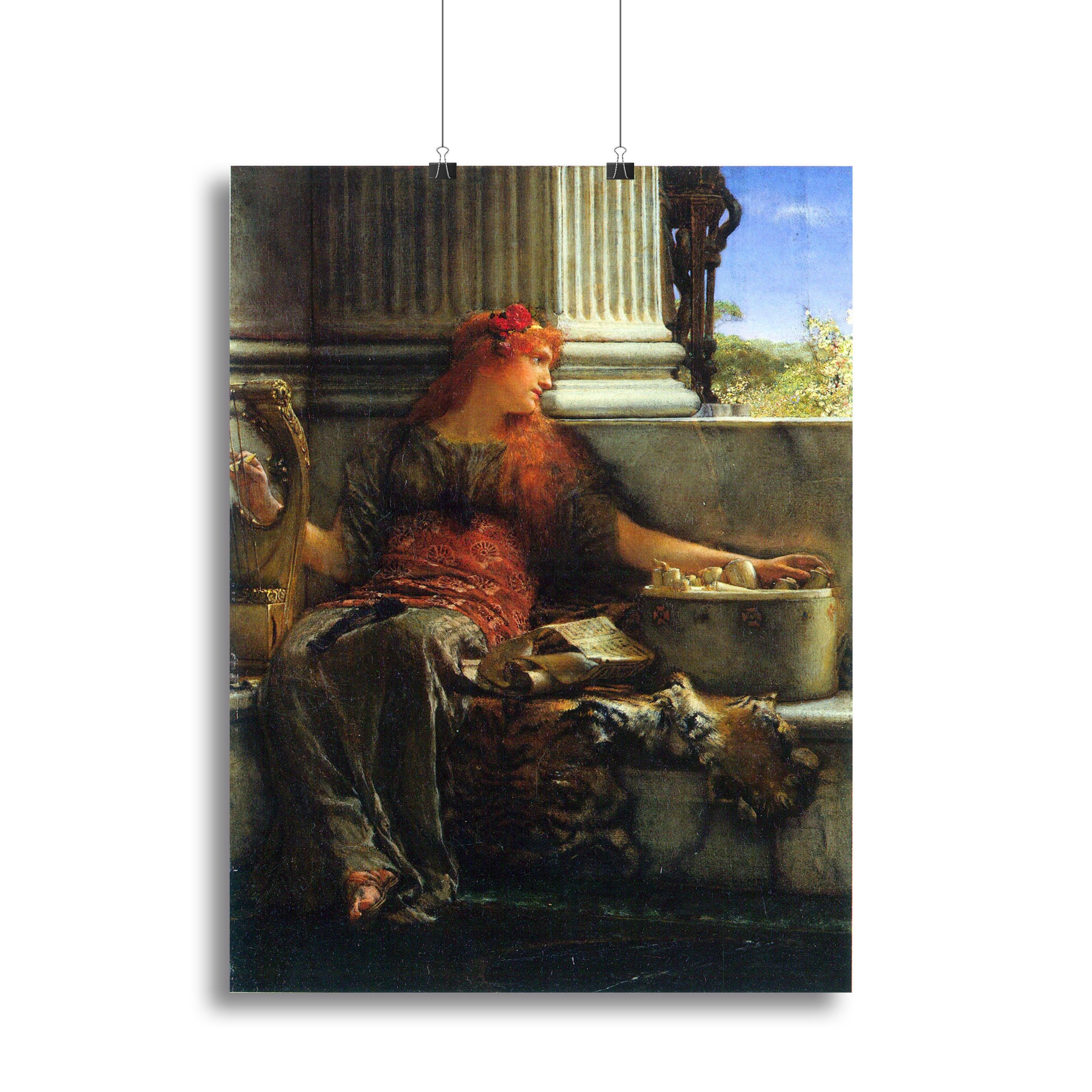 Poesie by Alma Tadema Canvas Print or Poster