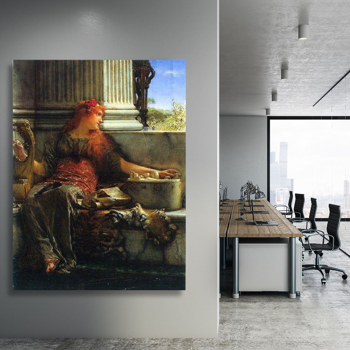 Poesie by Alma Tadema Canvas Print or Poster