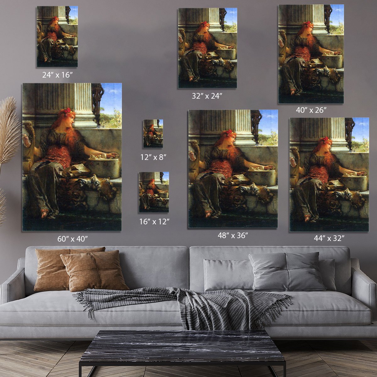 Poesie by Alma Tadema Canvas Print or Poster