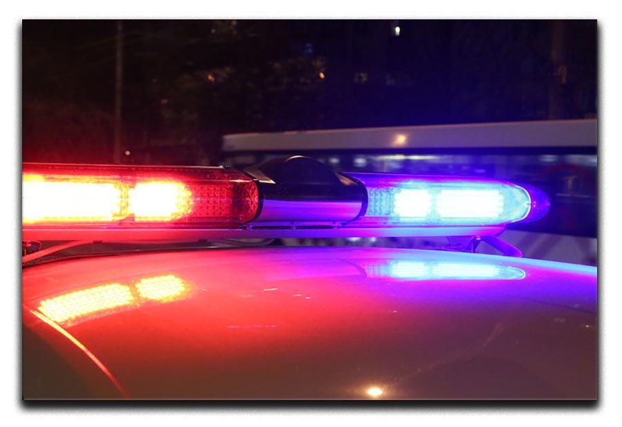 Police lights Canvas Print or Poster  - Canvas Art Rocks - 1
