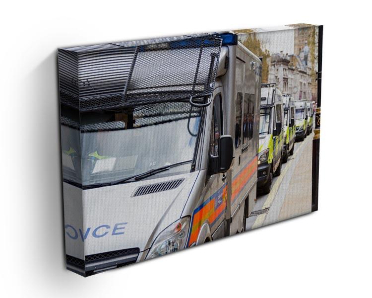Police vans in a row Canvas Print or Poster - Canvas Art Rocks - 3