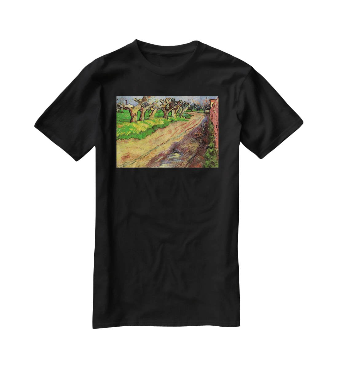Pollard Willows by Van Gogh T-Shirt - Canvas Art Rocks - 1