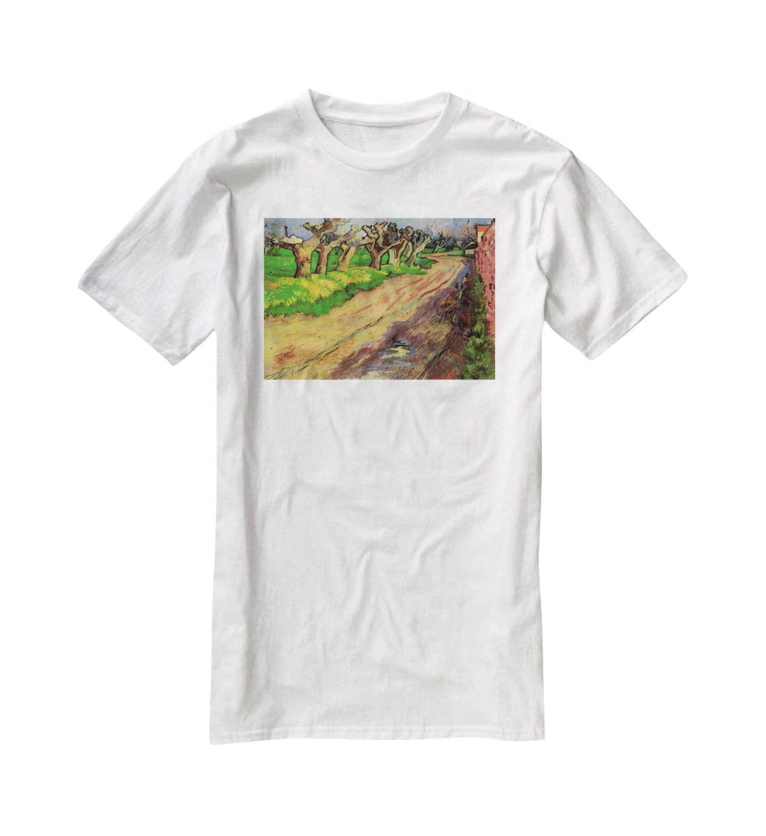 Pollard Willows by Van Gogh T-Shirt - Canvas Art Rocks - 5