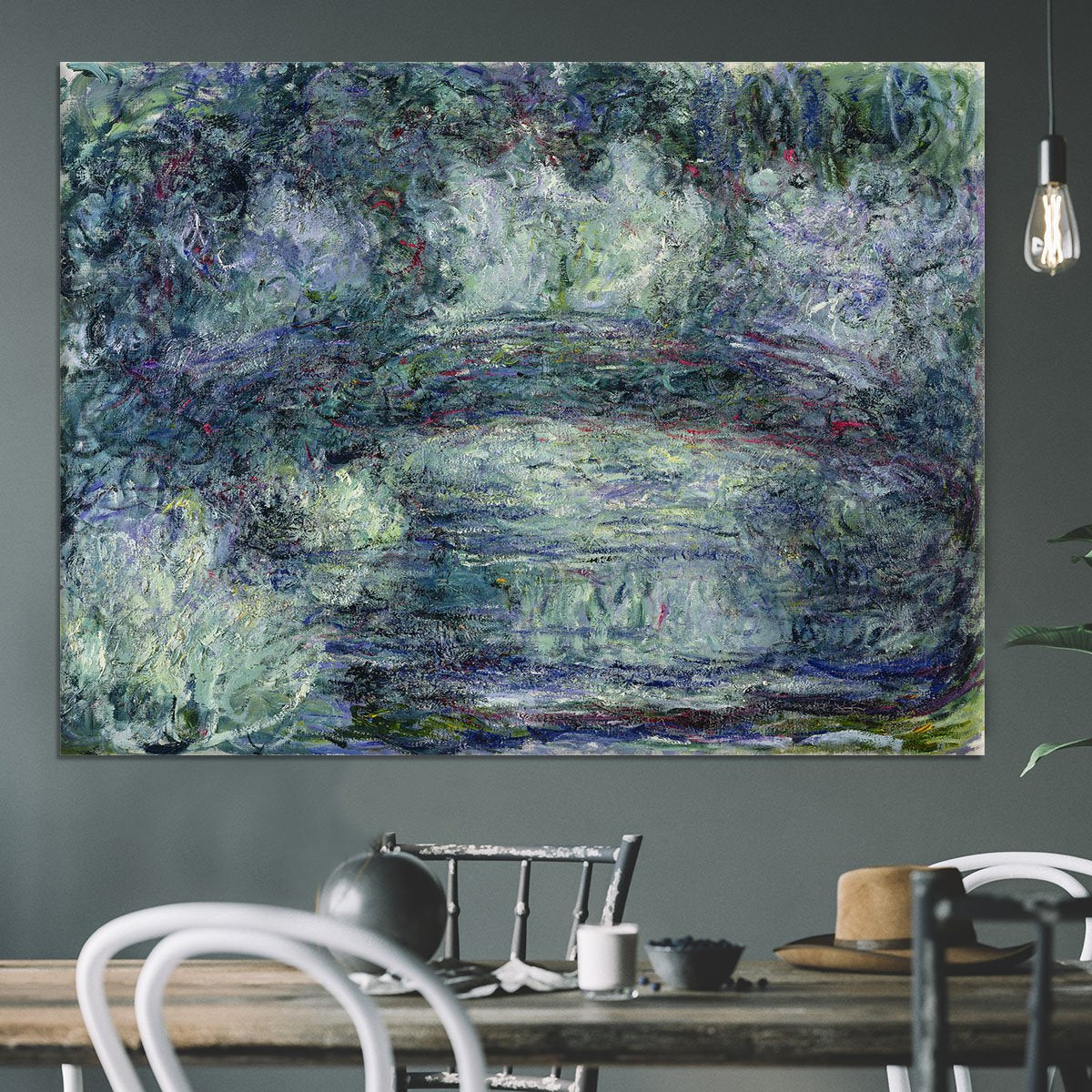 Pont Japonais Japanilainen silta by Monet Canvas Print or Poster