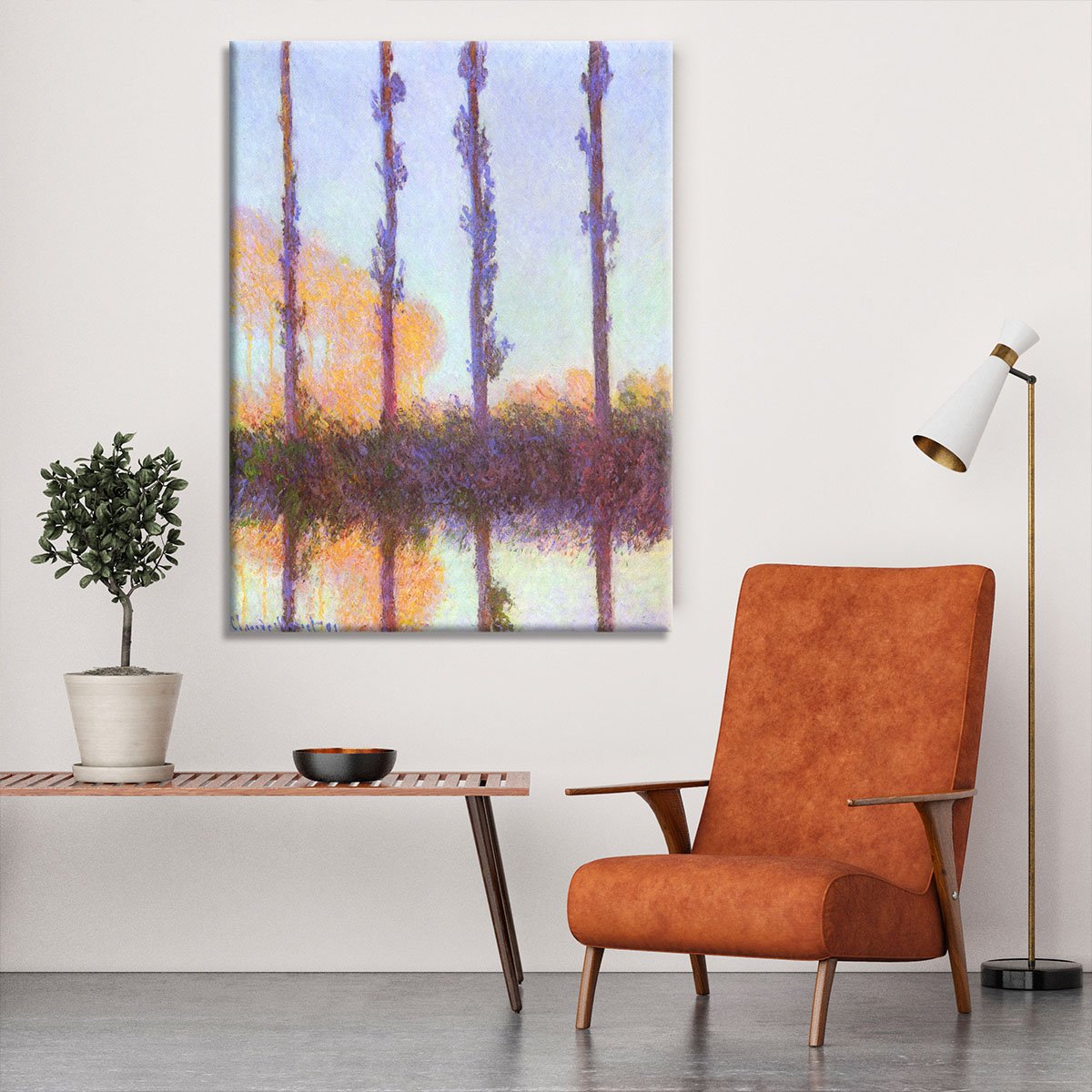 Poplars 3 by Monet Canvas Print or Poster