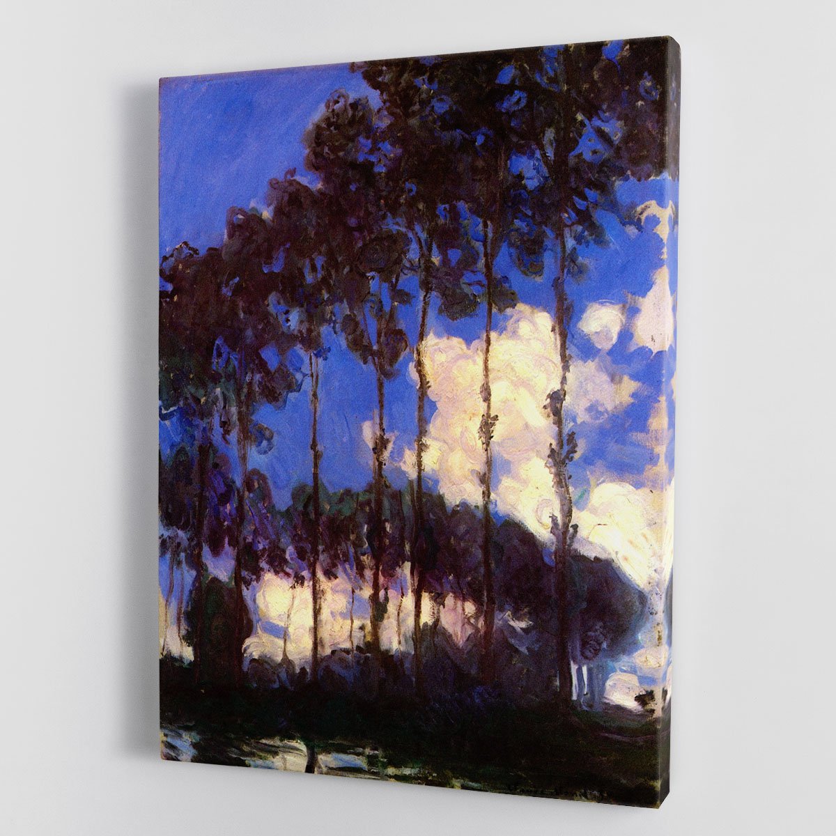 Poplars at the Epte by Monet Canvas Print or Poster