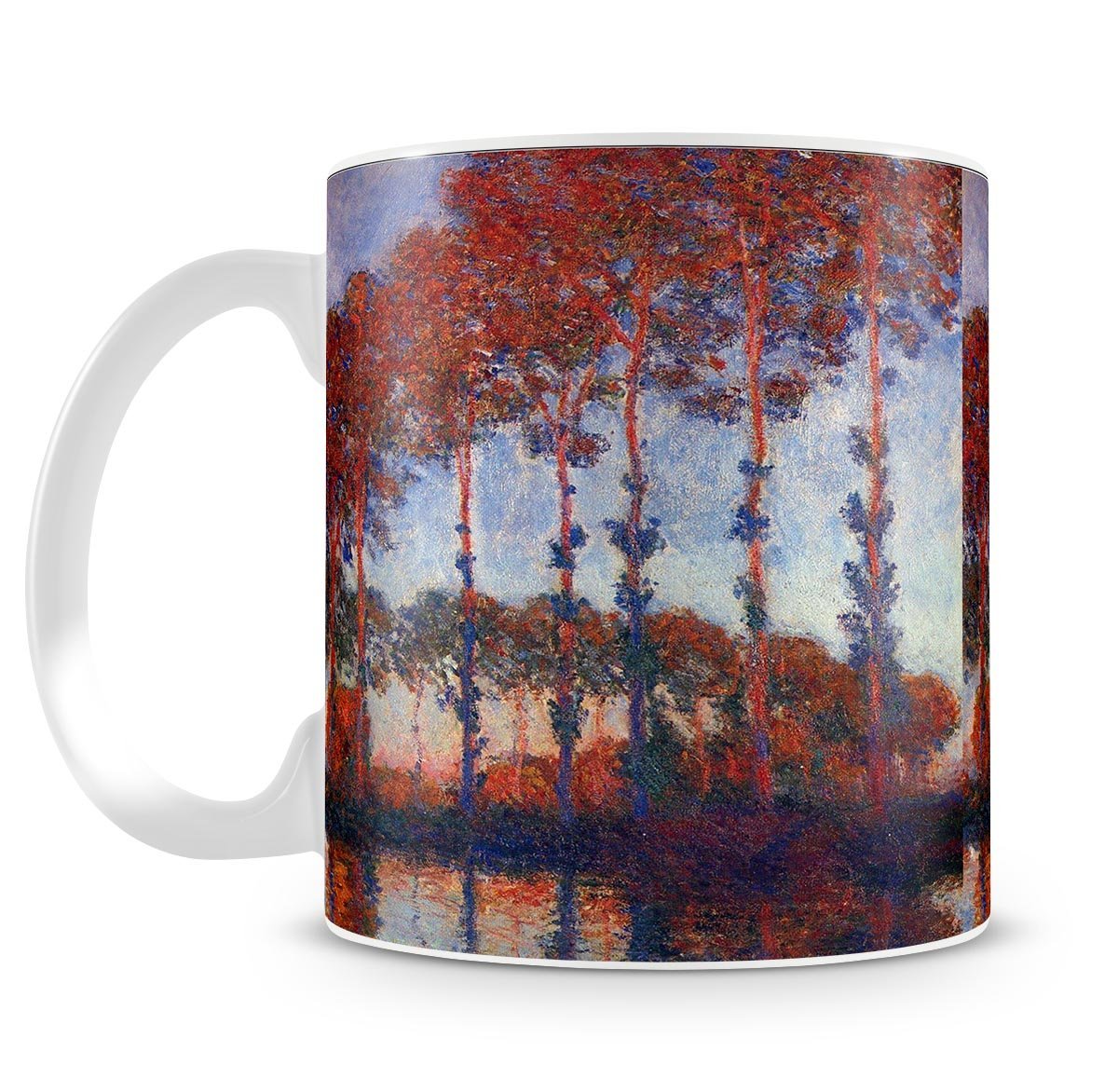 Poplars by Monet Mug - Canvas Art Rocks - 4