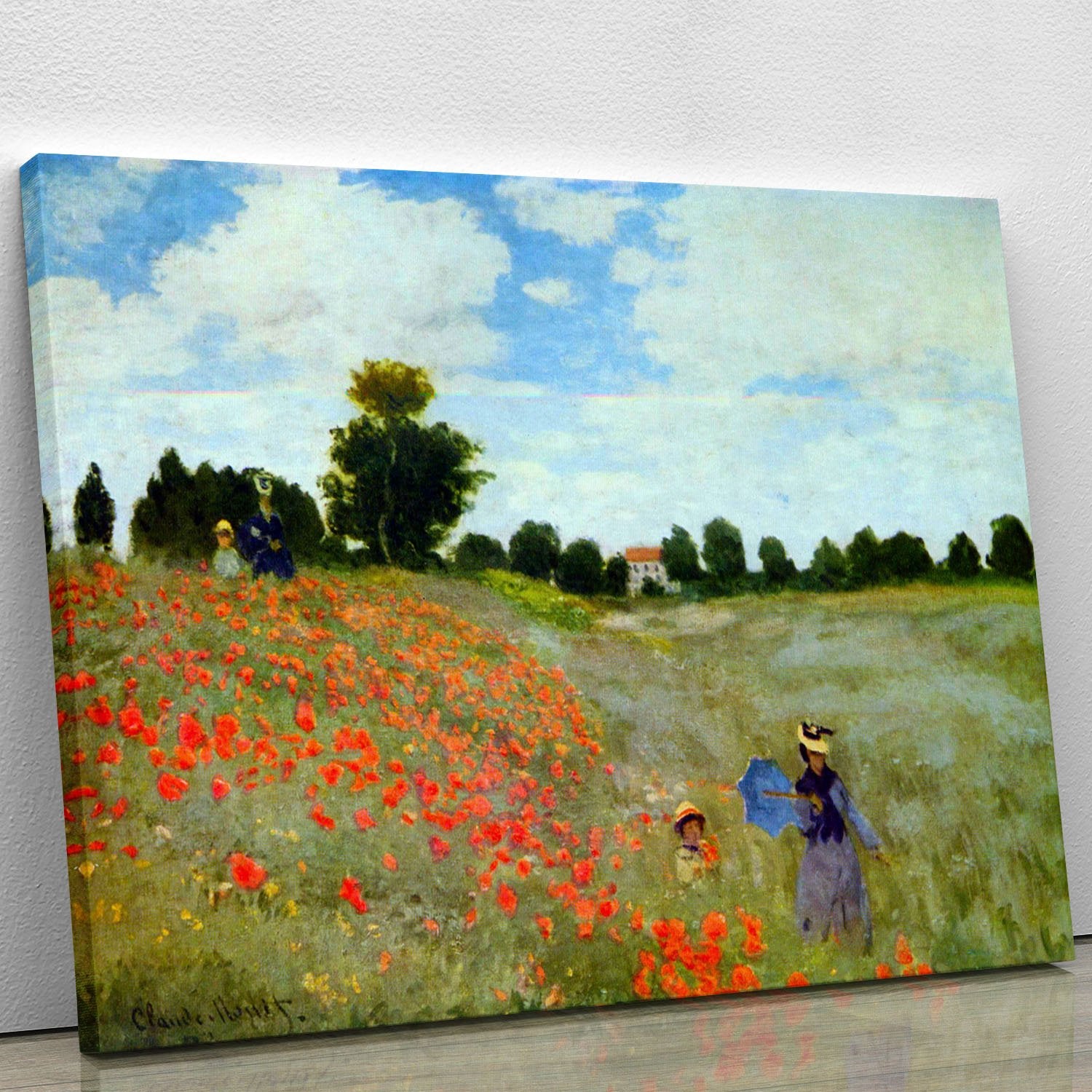Poppies by Monet Canvas Print or Poster
