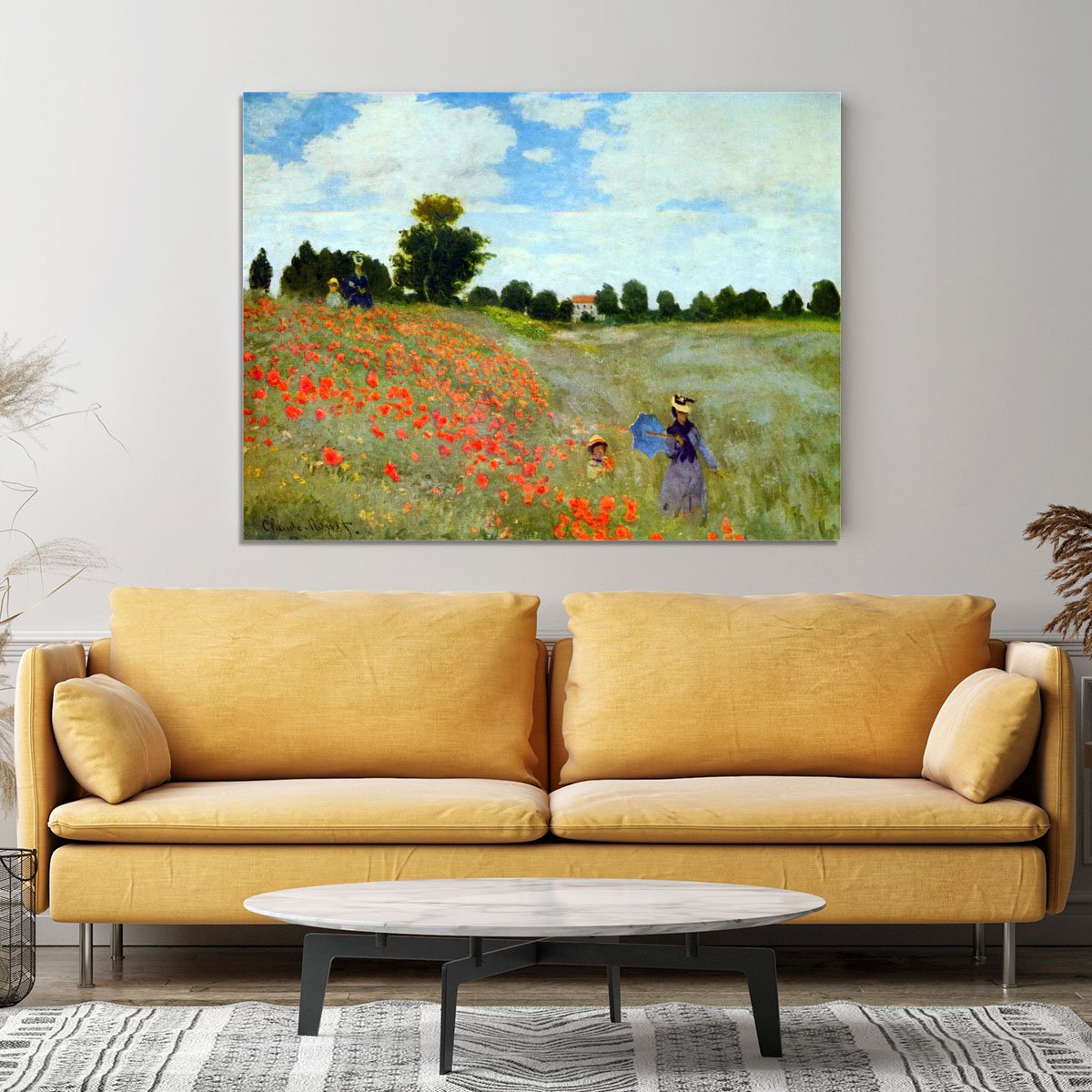 Poppies by Monet Canvas Print or Poster