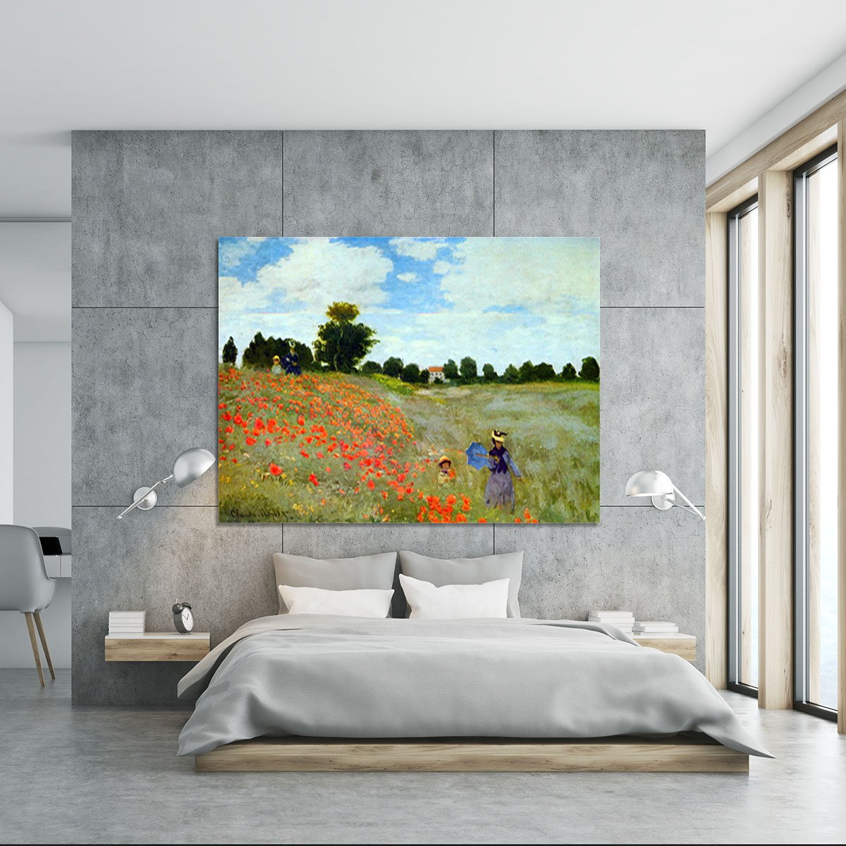 Poppies by Monet Canvas Print or Poster