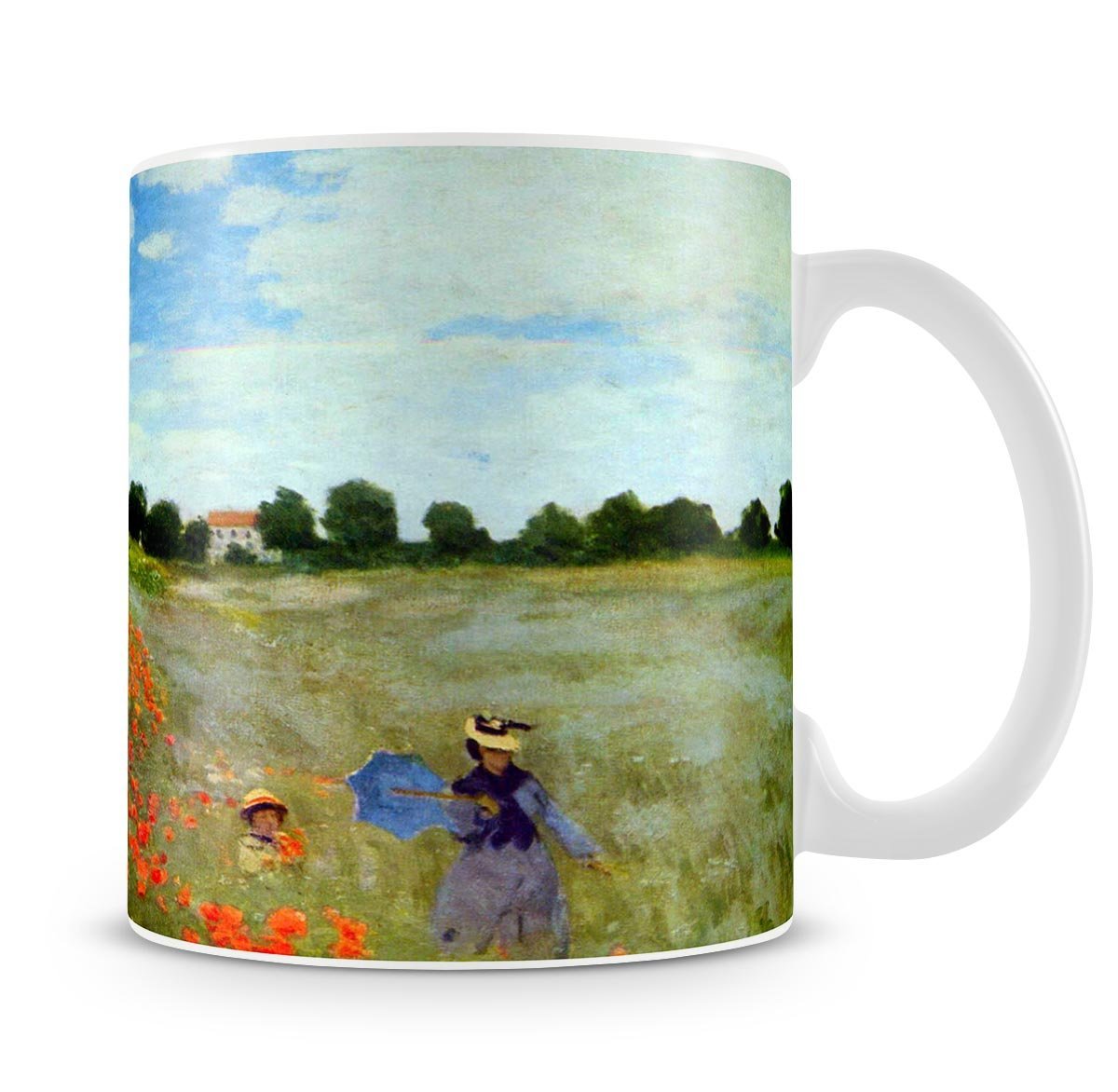 Poppies by Monet Mug - Canvas Art Rocks - 4