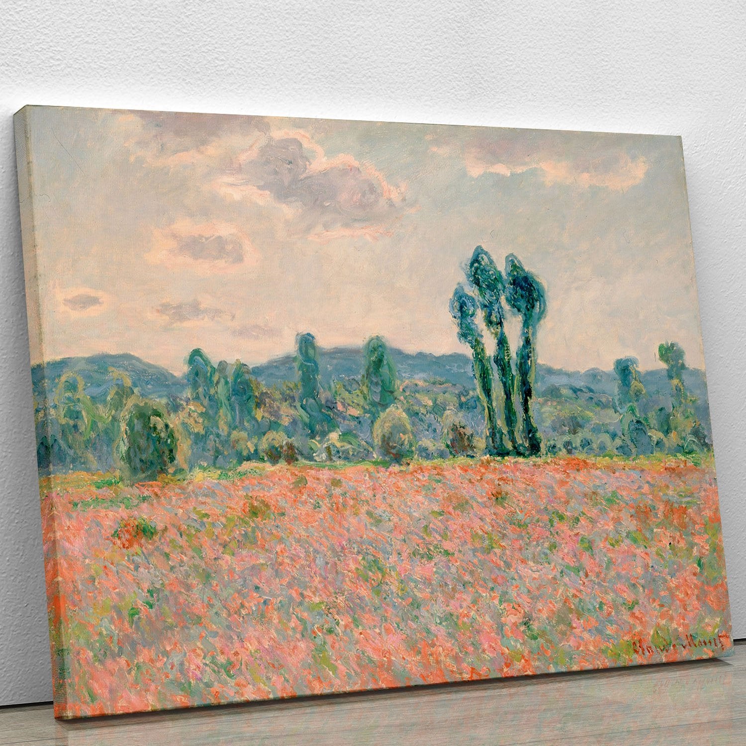 Poppy Field by Monet Canvas Print or Poster