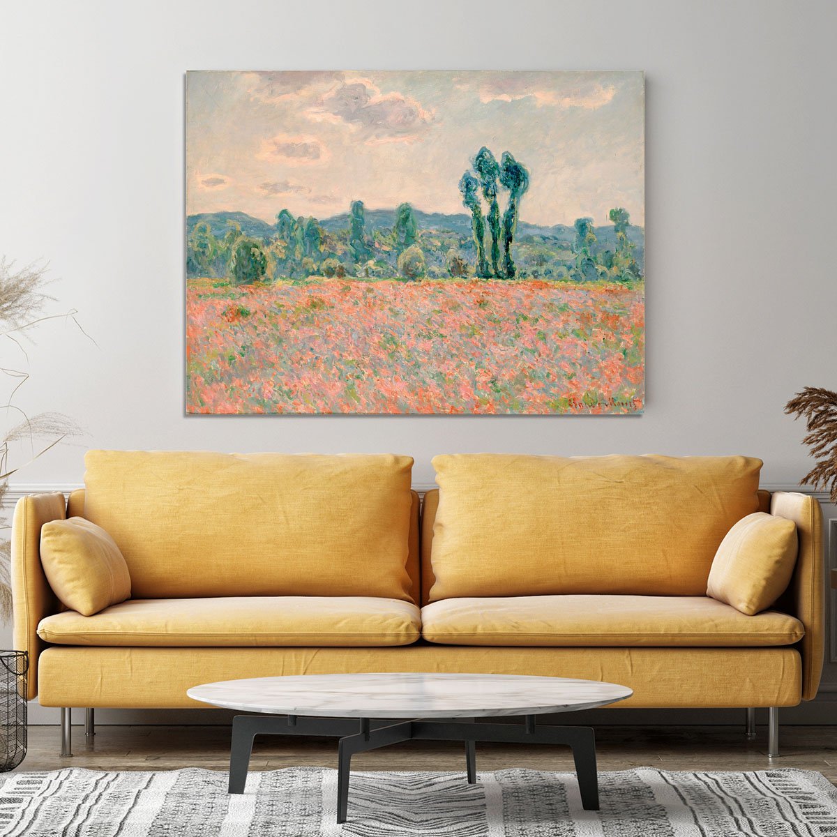Poppy Field by Monet Canvas Print or Poster
