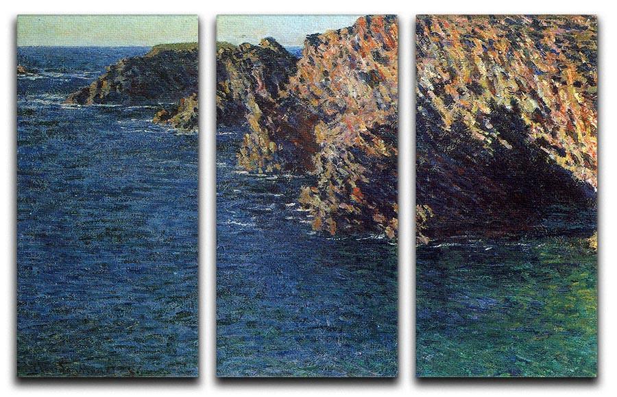 Port Domois by Monet Split Panel Canvas Print - Canvas Art Rocks - 4