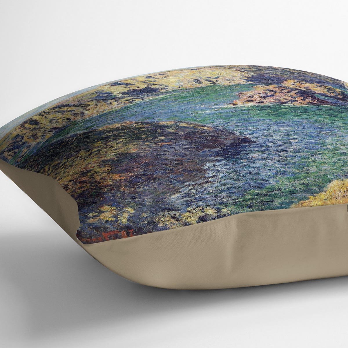 Port Donnant by Monet Throw Pillow