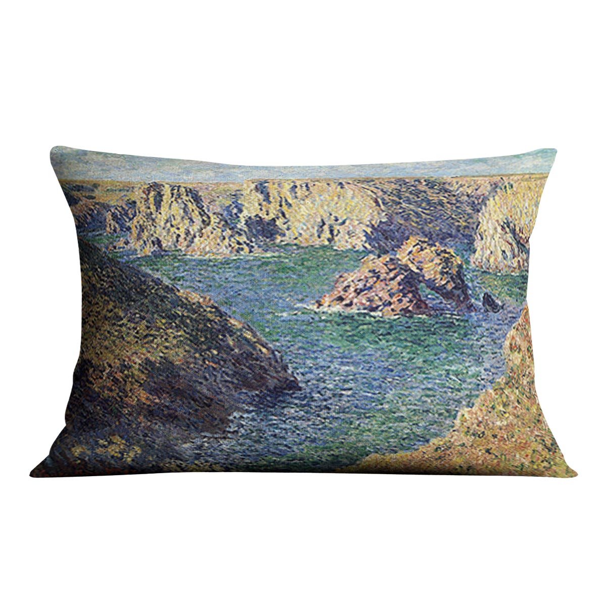 Port Donnant by Monet Throw Pillow