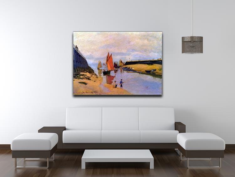 Port of Trouville by Monet Canvas Print & Poster - Canvas Art Rocks - 4