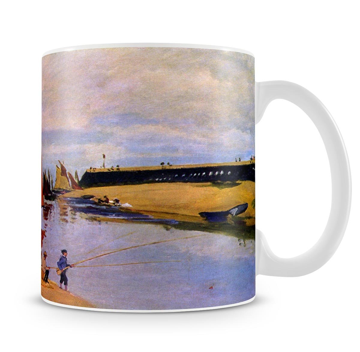 Port of Trouville by Monet Mug - Canvas Art Rocks - 4