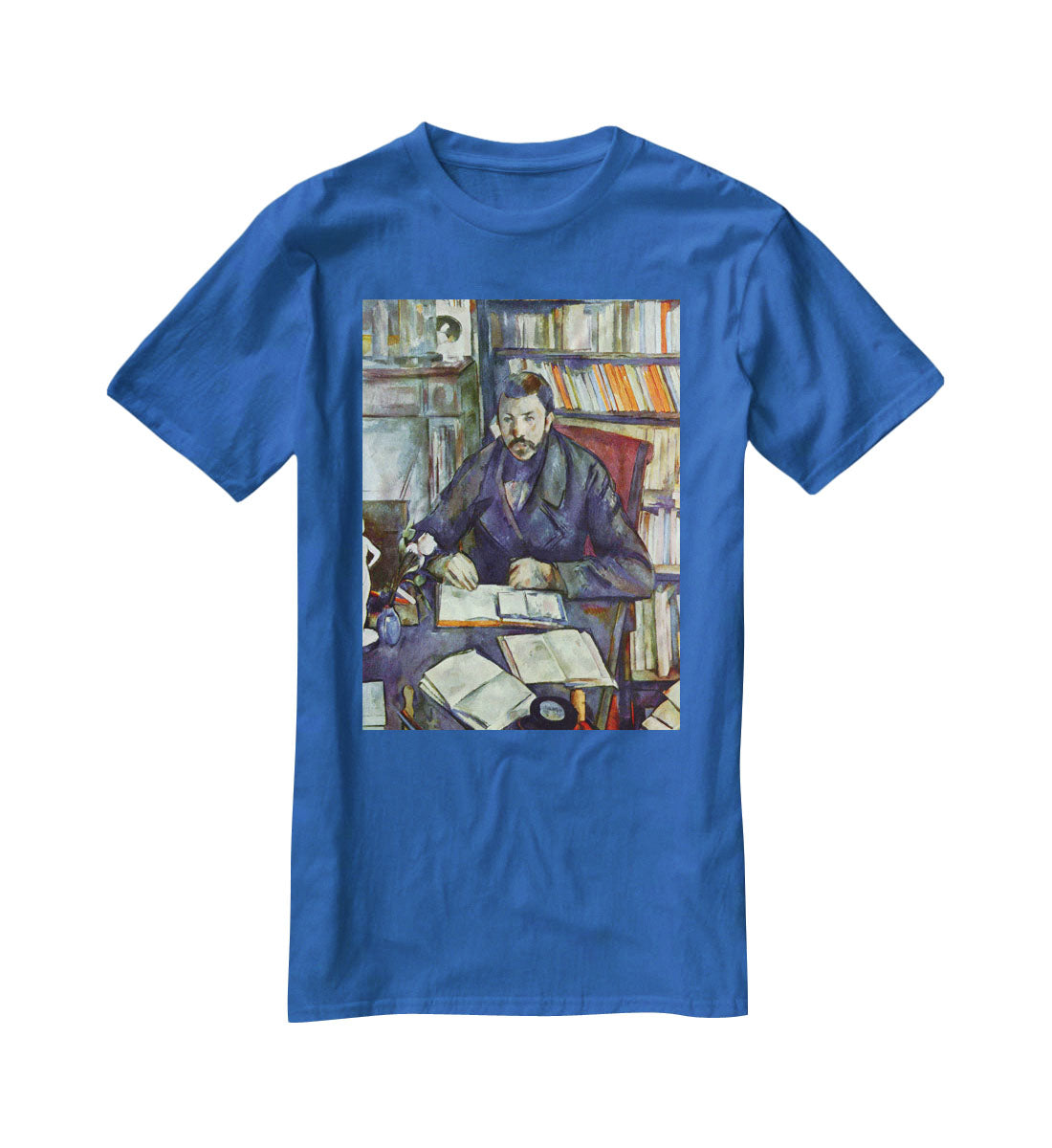 Portait of Gustave Geffroy by Cezanne T-Shirt - Canvas Art Rocks - 2