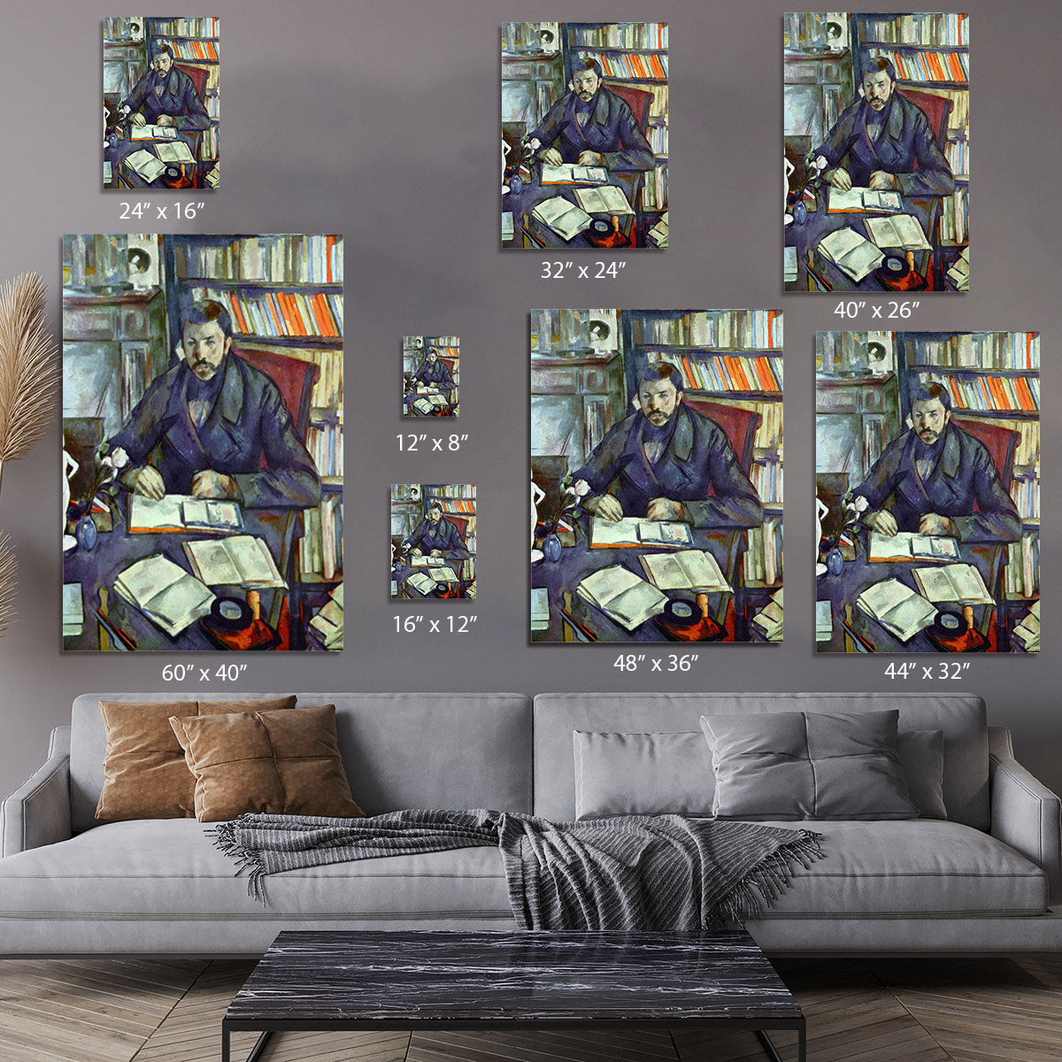 Portait of Gustave Geffroy by Cezanne Canvas Print or Poster - Canvas Art Rocks - 7