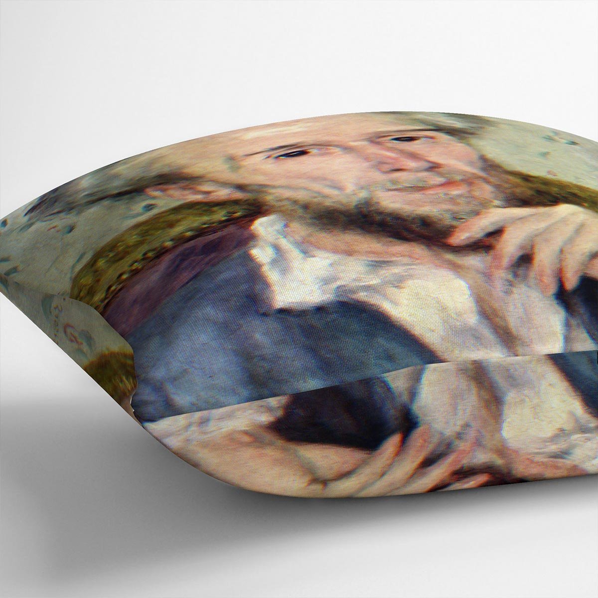 Portait of Victor Chocquet 2 by Renoir Throw Pillow