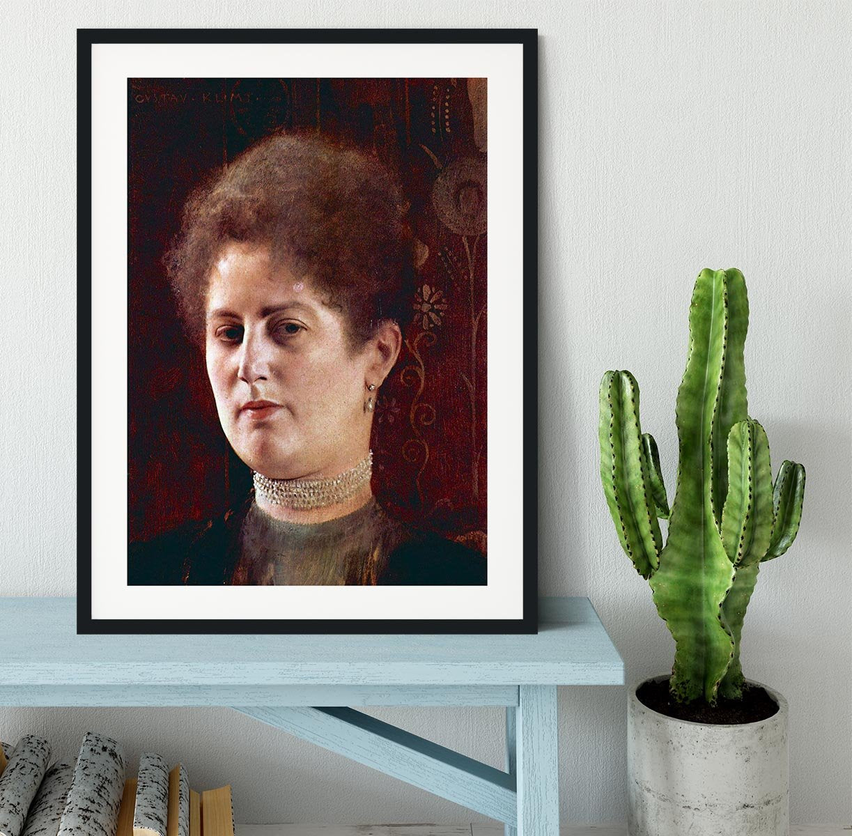 Portrai of a Woman by Klimt Framed Print - Canvas Art Rocks - 1