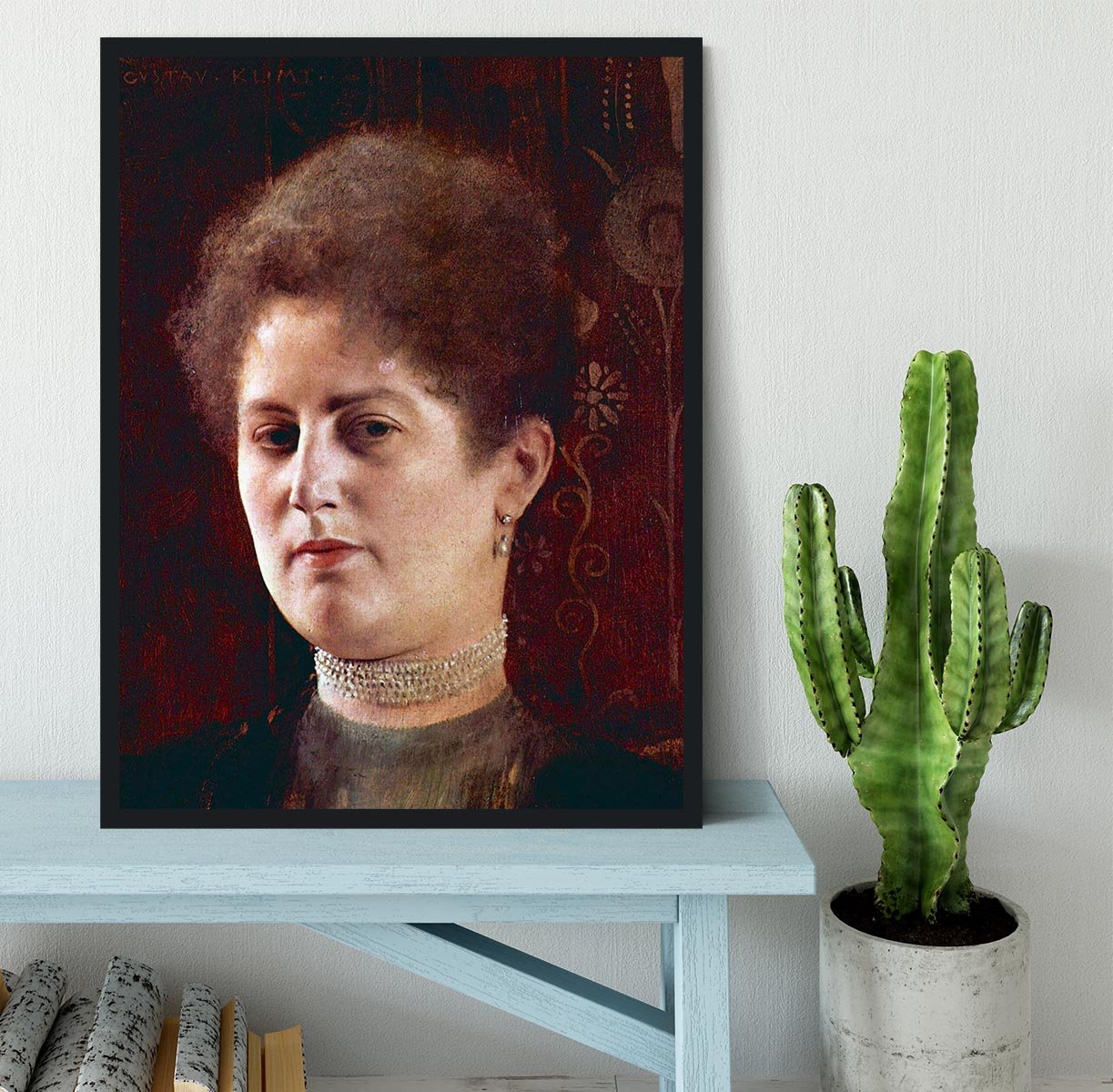 Portrai of a Woman by Klimt Framed Print - Canvas Art Rocks - 2