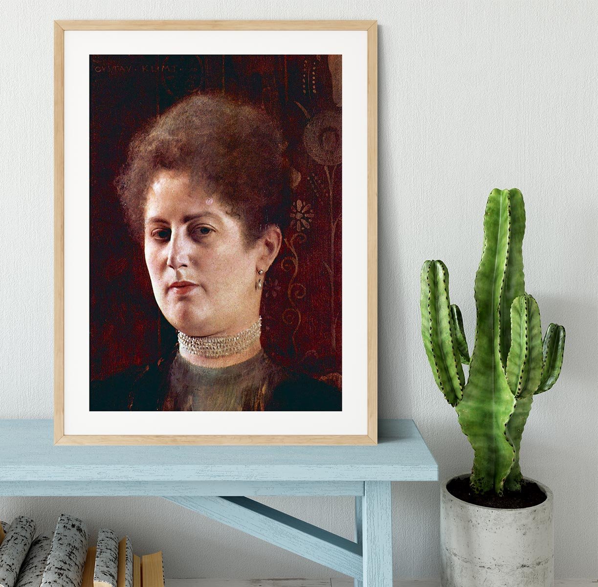 Portrai of a Woman by Klimt Framed Print - Canvas Art Rocks - 3