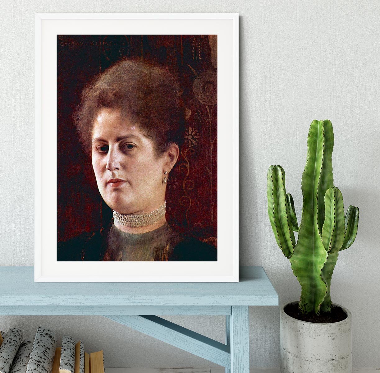 Portrai of a Woman by Klimt Framed Print - Canvas Art Rocks - 5