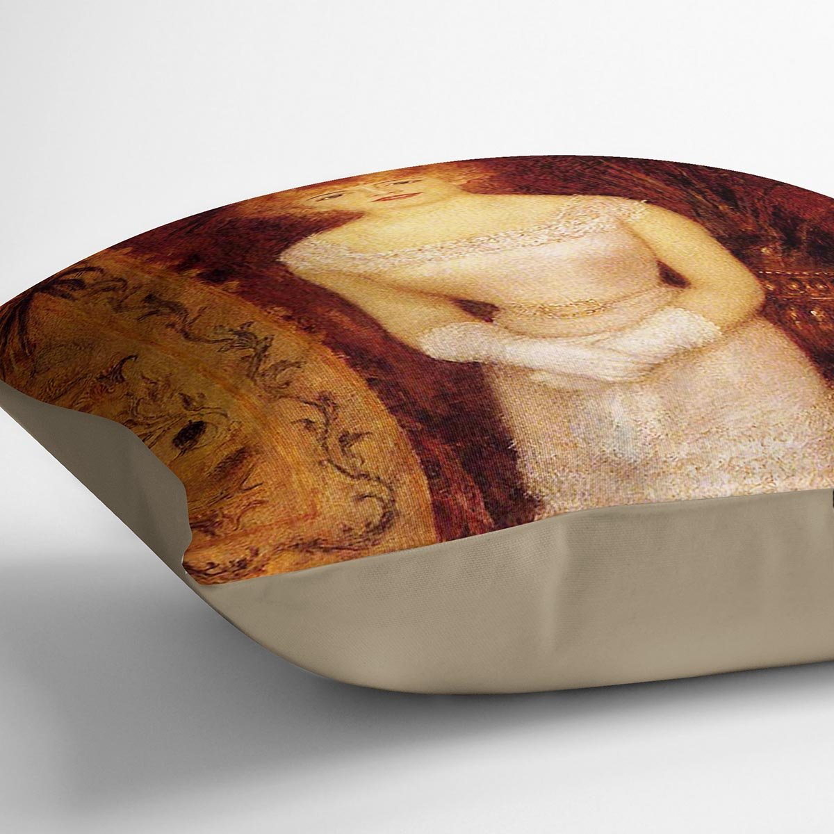 Portrait Of The Actress Jeanne Samary by Renoir Throw Pillow