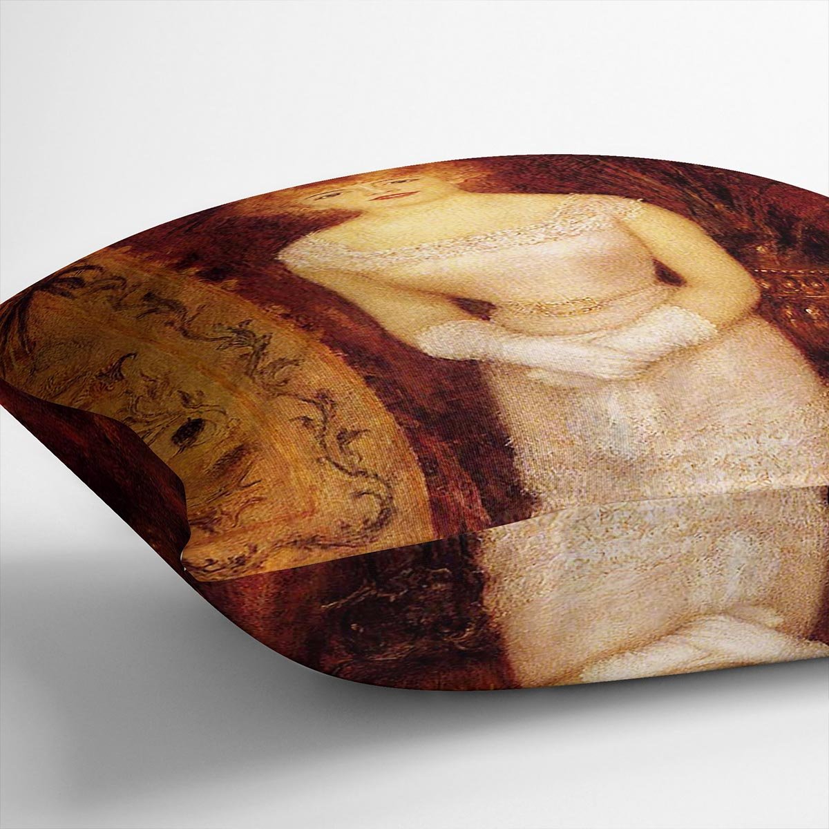 Portrait Of The Actress Jeanne Samary by Renoir Throw Pillow