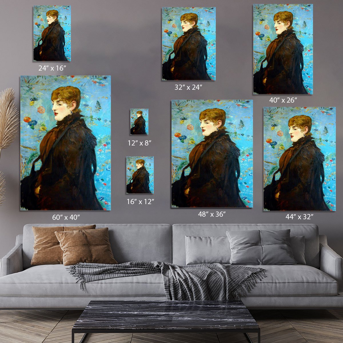 Portrait de MCry Laurent 1882 by Manet Canvas Print or Poster
