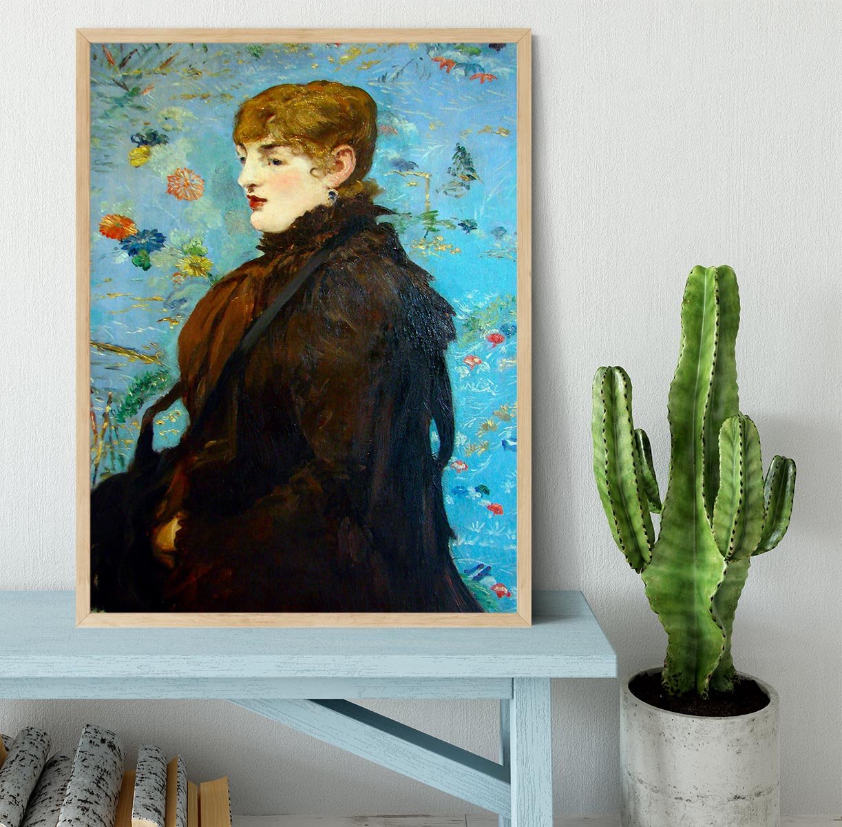 Portrait de MCry Laurent 1882 by Manet Framed Print - Canvas Art Rocks - 4
